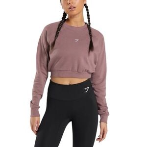 Gymshark Pink Cropped Training Top Size Medium